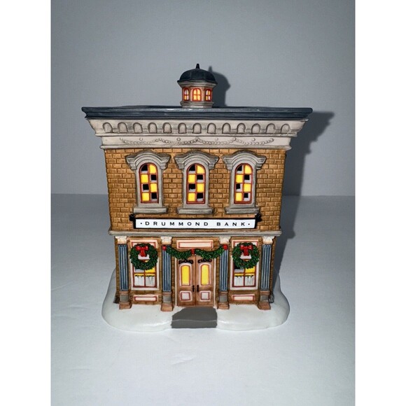Department 56 “Drummond Bank”  New England Village Retired Christmas 56.56667 - Picture 1 of 10